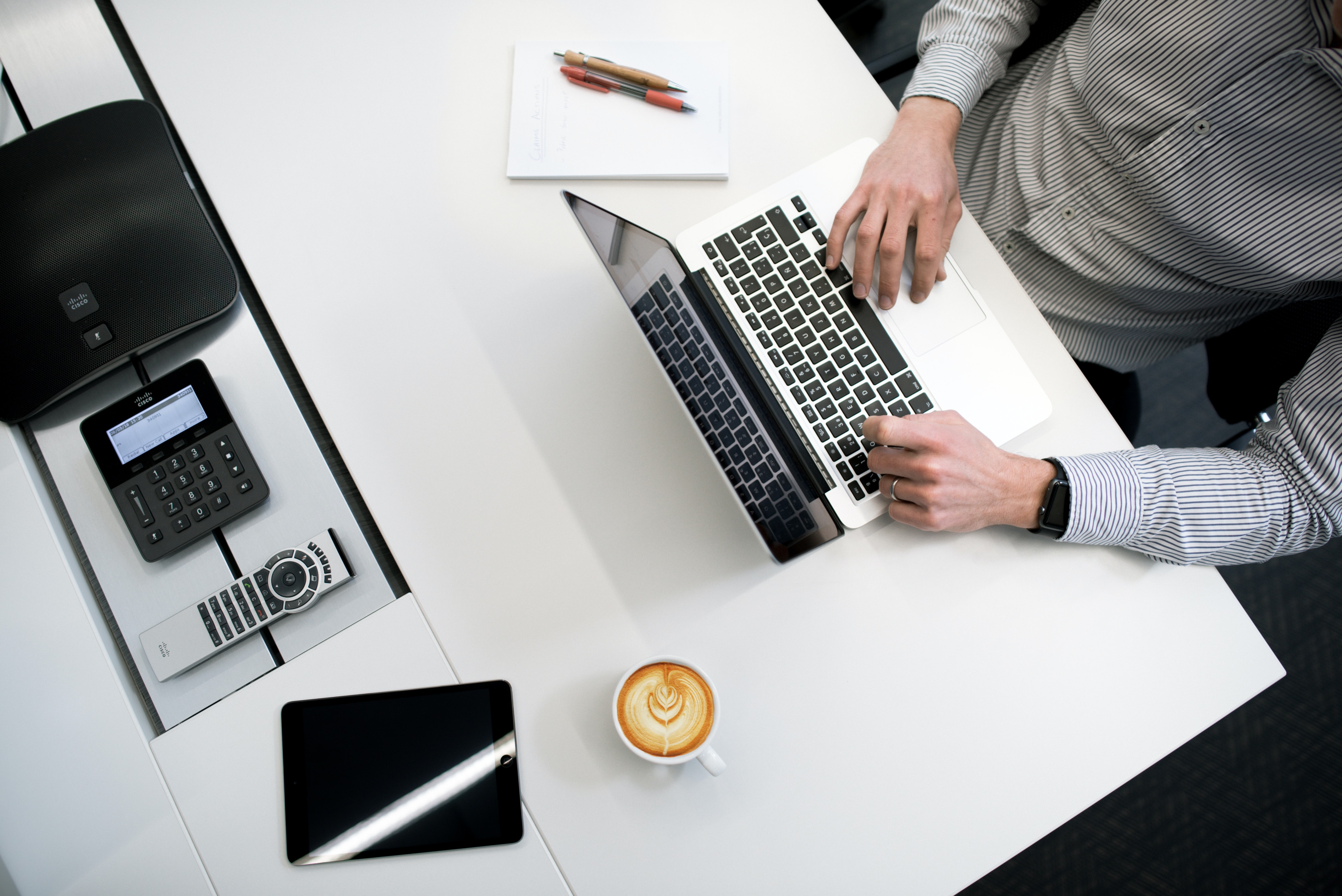 Man sitting with a laptop